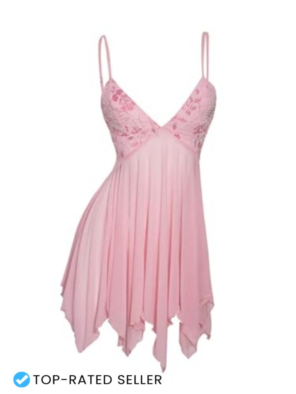 Y2K Sequin Mesh Sheer Mini Dress V Neck Spaghetti Strap Party